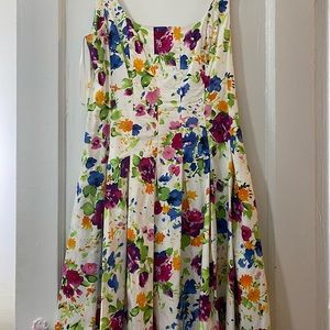 LAUREN by Ralph Lauren fit and flare dress